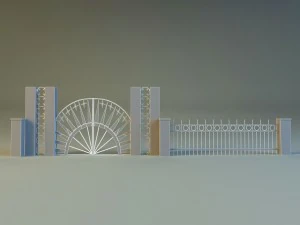 forged railing 2 3D Model