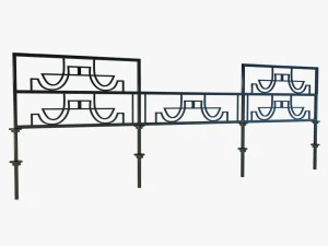 锻造栏杆3 3D 模型