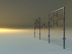 forged railing 3 Modelo 3D