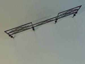 forged railing 3 3D Model
