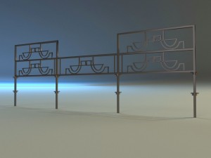 forged railing 3 Modelo 3D