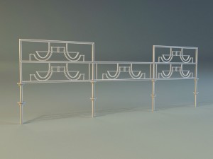 forged railing 3 Modelo 3D