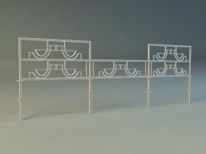 forged railing 3 3D Model