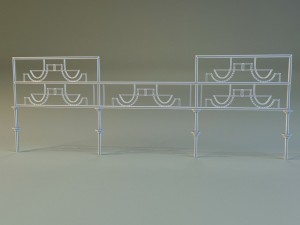 forged railing 3 Modelo 3D