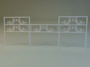 forged railing 3 3D Model