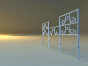 forged railing 3 3D Model