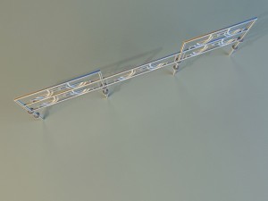 forged railing 3 Modelo 3D
