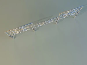 forged railing 3 3D Model