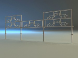 forged railing 3 Modelo 3D