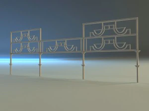 forged railing 3 3D Model