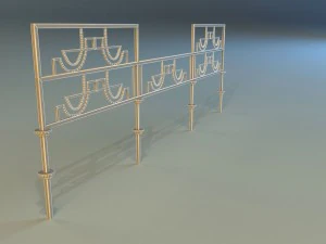 forged railing 3 3D Model