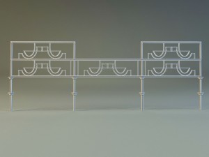 forged railing 3 Modelo 3D