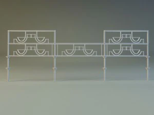 forged railing 3 3D Model