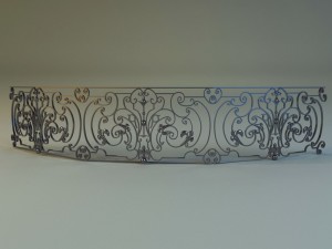 forged railing 4 3D-Modell