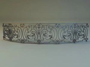 forged railing 4 3D Model
