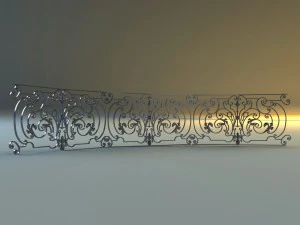 forged railing 4 3D Model
