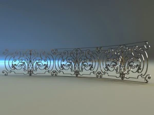 forged railing 4 3D Model