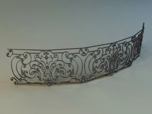 forged railing 4 3D Model