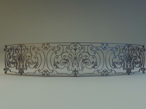forged railing 4 3D-Modell