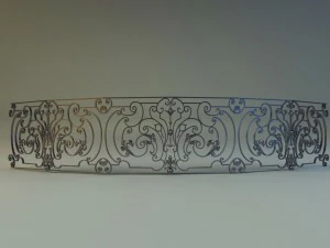 forged railing 4 3D Model