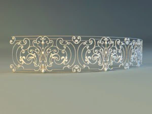 forged railing 4 3D Model