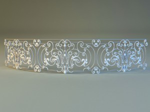 forged railing 4 3D-Modell