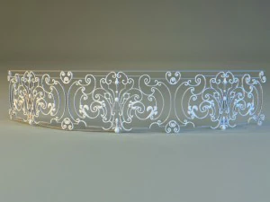 forged railing 4 3D Model