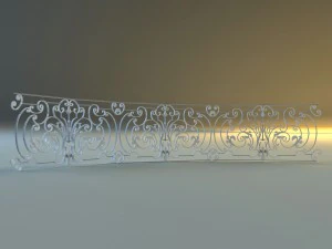 forged railing 4 3D Model
