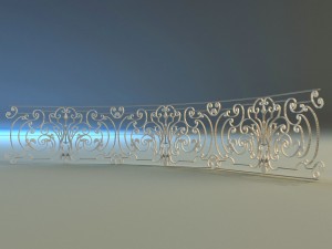 forged railing 4 3D-Modell
