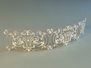 forged railing 4 3D-Modell