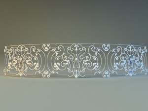forged railing 4 3D-Modell
