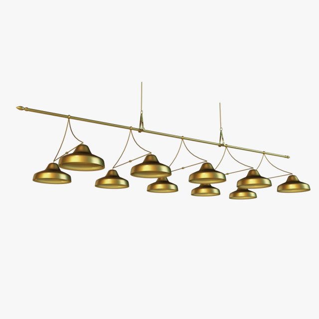 lamps billiards 3D Model .c4d .max .obj .3ds .fbx .stl .blend 