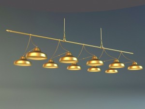 lamps billiards 3D Model