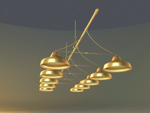 lamps billiards 3D Model