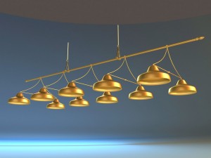 lamps billiards 3D Model