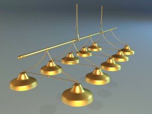 lamps billiards 3D Model
