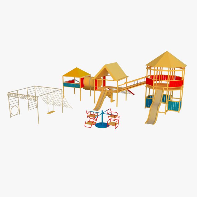playground 3D Model .c4d .max .obj .3ds .fbx .stl .blend 