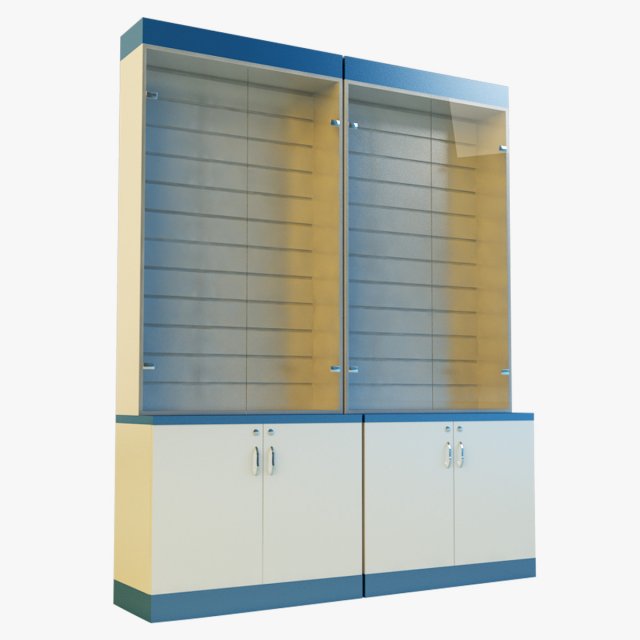 cabinet 3 Model 3D .c4d .max .obj .3ds .fbx .stl .blend 