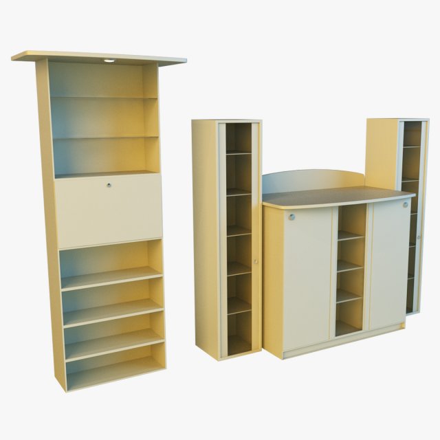 cabinet 6 Model 3D .c4d .max .obj .3ds .fbx .stl .blend 