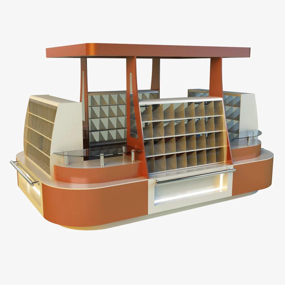 trade pavilion 3 3D Model .c4d .max .obj .3ds .fbx .stl .blend