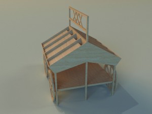 trade pavilion 9 Modelo 3D