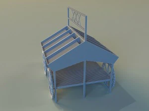 trade pavilion 9 3D Model