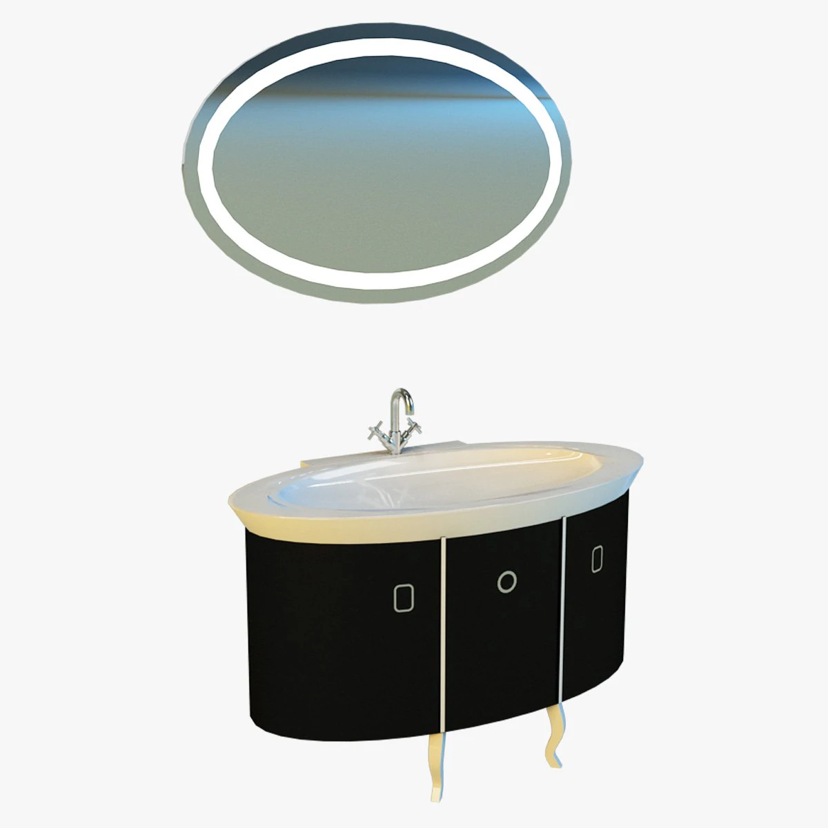 洗面台1 3Dモデル .c4d .max .obj .3ds .fbx .stl .blend 