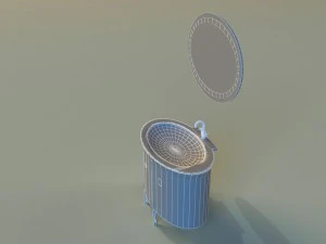 洗面台1 3Dモデル