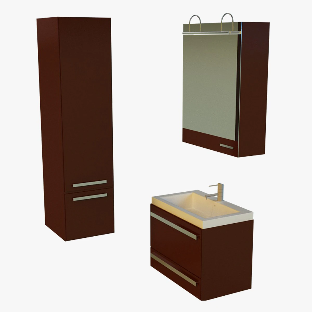 洗面台4 3Dモデル .c4d .max .obj .3ds .fbx .stl .blend 