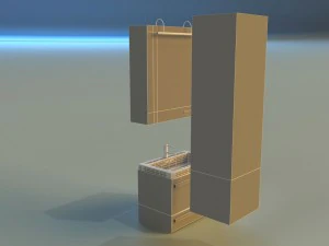 洗面台4 3Dモデル