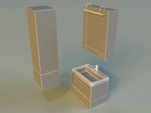 洗面台4 3Dモデル