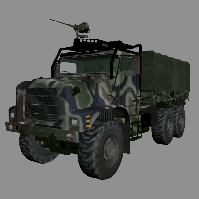 military vehicle 3D Model .c4d .max .obj .3ds .fbx .stl .blend 