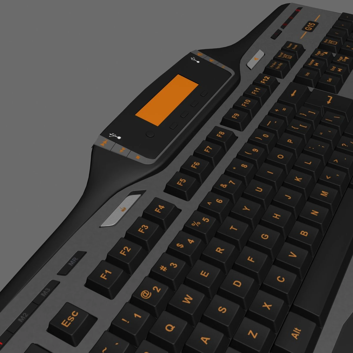g15 logitech keyboard 3D Model .c4d .max .obj .3ds .fbx .stl .blend 
