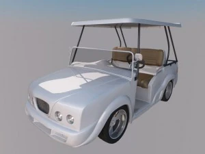 carrinho de golfe de luxo Modelo 3D